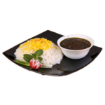 چلو خورشت قورمه سبزی